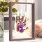 Family Handprint Kit, DIY Craft Keepsake Wooden Frame, Endless Gift Set, Non-Toxic Paints, Transparent Sheets (Brown)